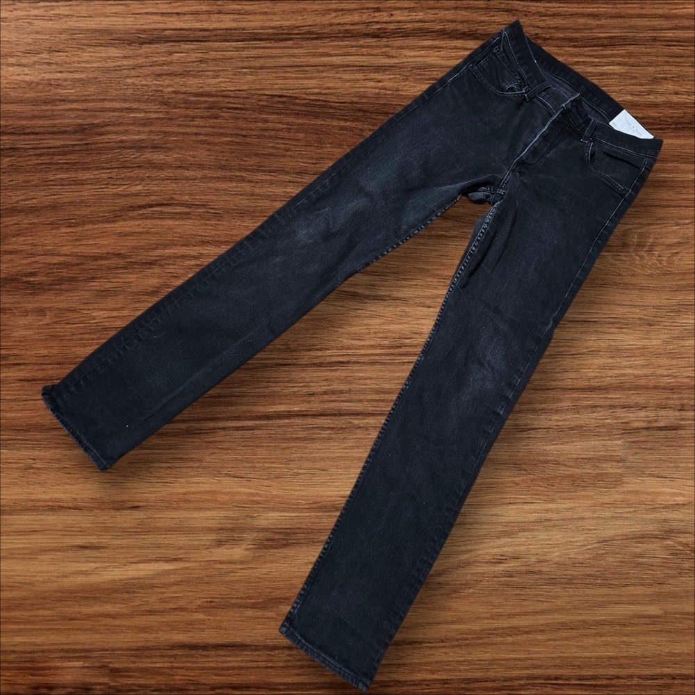 Rag & Bone Black Wash Fit 2 Slim Button Fly Denim Jeans